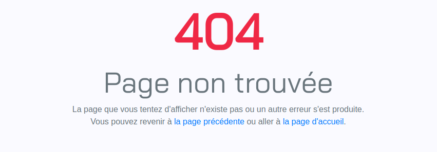 Exemple error 404